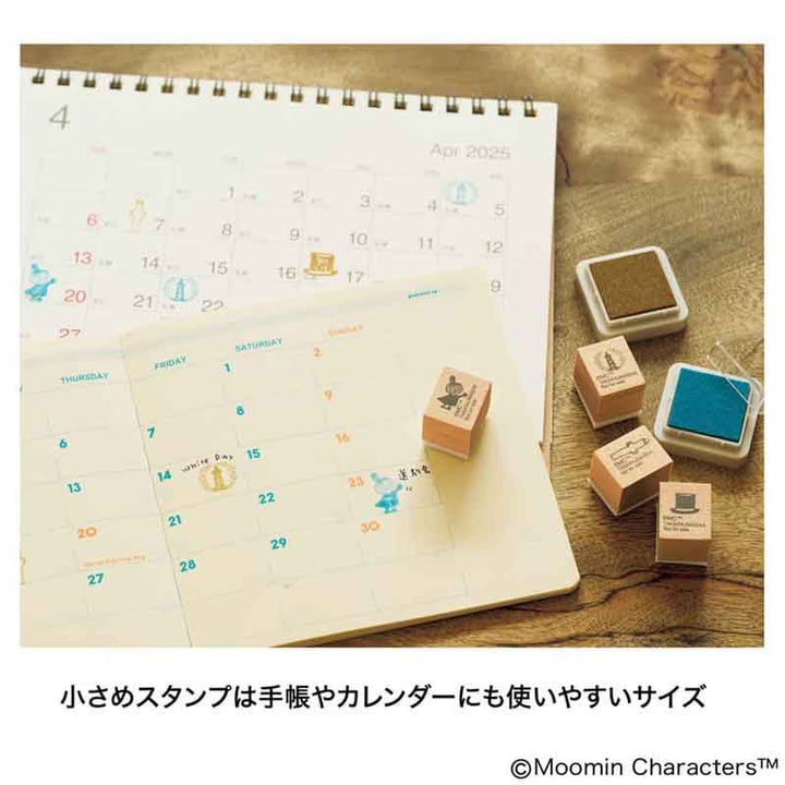 [Pre-Order] Japanese Magazine with Moomin Wood Stamp Set and Tin Can