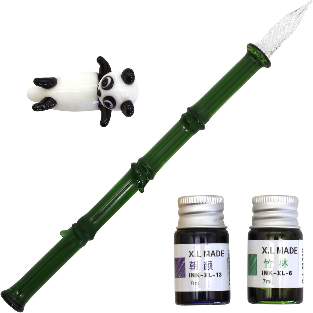 Panda Glass Pen with Ink Set