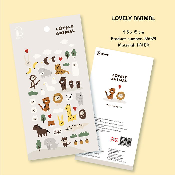 LOVELY ANIMAL Sticker