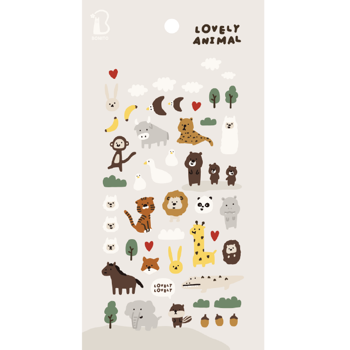 LOVELY ANIMAL Sticker