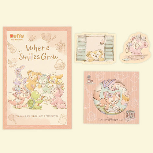 Disney Duffy and Friends Postcard and Sticker Set