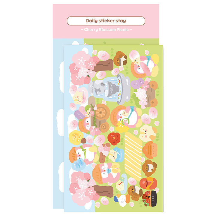 Cherry Blossom Picnic Sticker