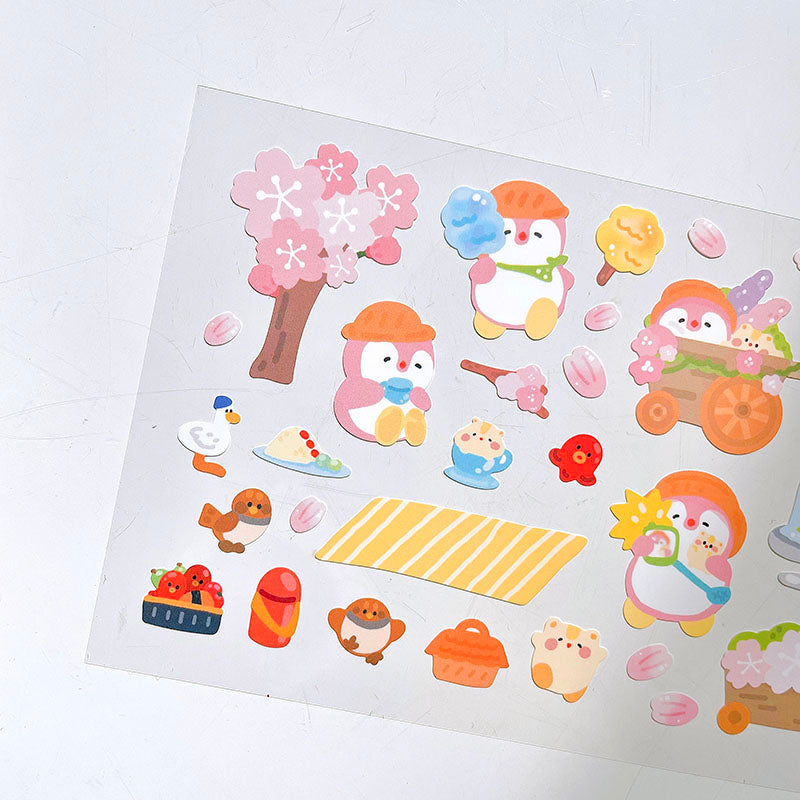 Cherry Blossom Picnic Sticker