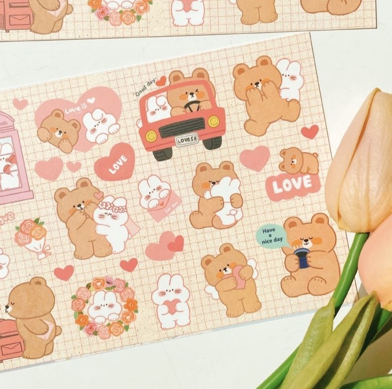 Lovely Bear Sticker