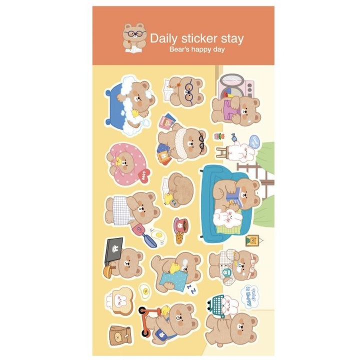 Bear's Happy Day Sticker