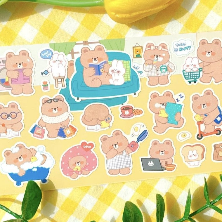 Bear's Happy Day Sticker