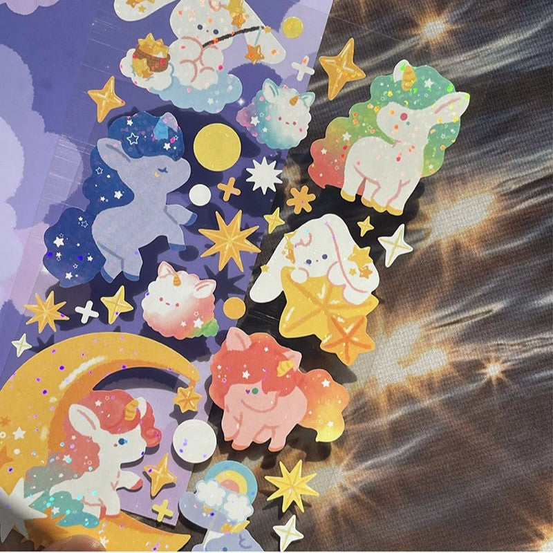 Autocollant Licorne Starlight