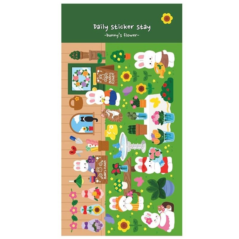 Bunny's Flower Sticker