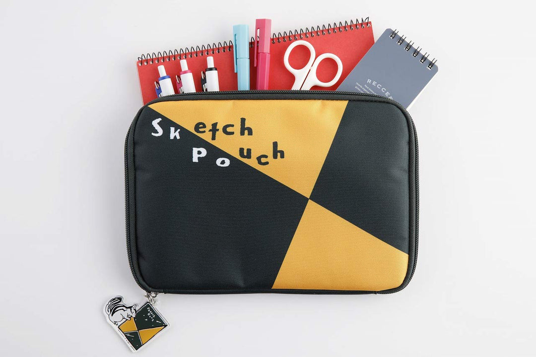 Sketchbook design organizer pouch