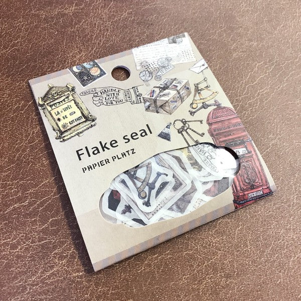 Papier Platz Flake Seal post marks