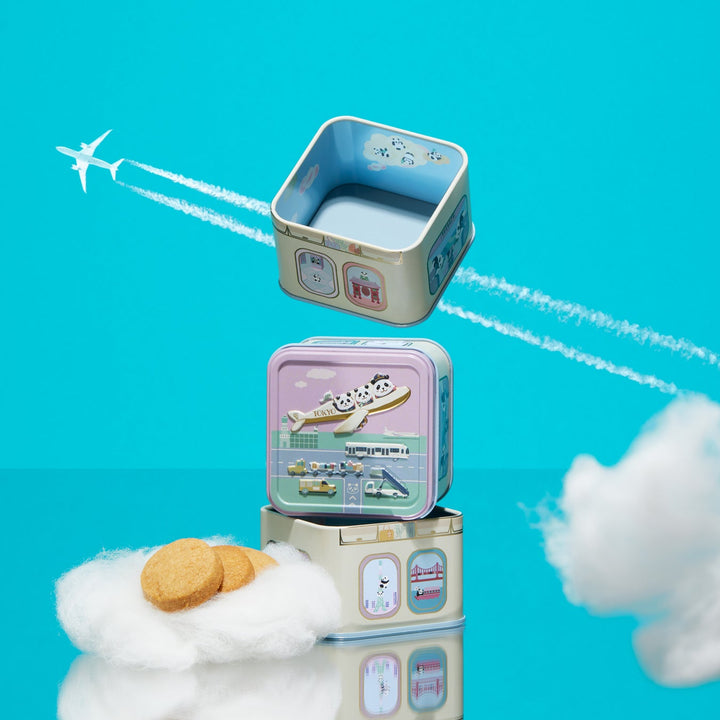 [Haneda Airport Limited] Pandas in Tokyo plant-based cookies in a can