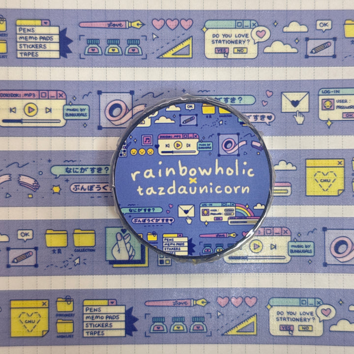 (MT117) Original Rainbowholic x Tazdaunicorn Doki Doki Washi Tape