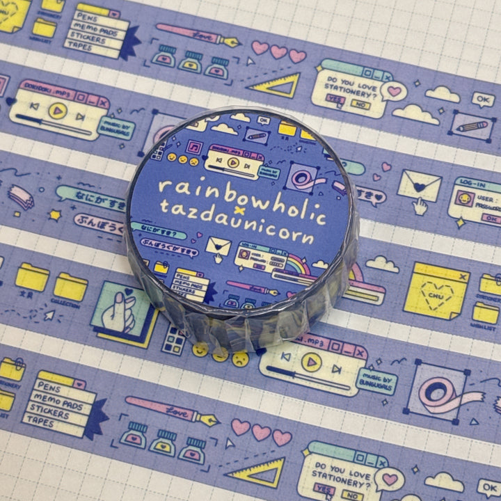 (MT117) Original Rainbowholic x Tazdaunicorn Doki Doki Washi Tape