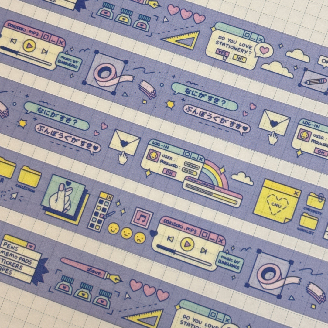 (MT117) Original Rainbowholic x Tazdaunicorn Doki Doki Washi Tape