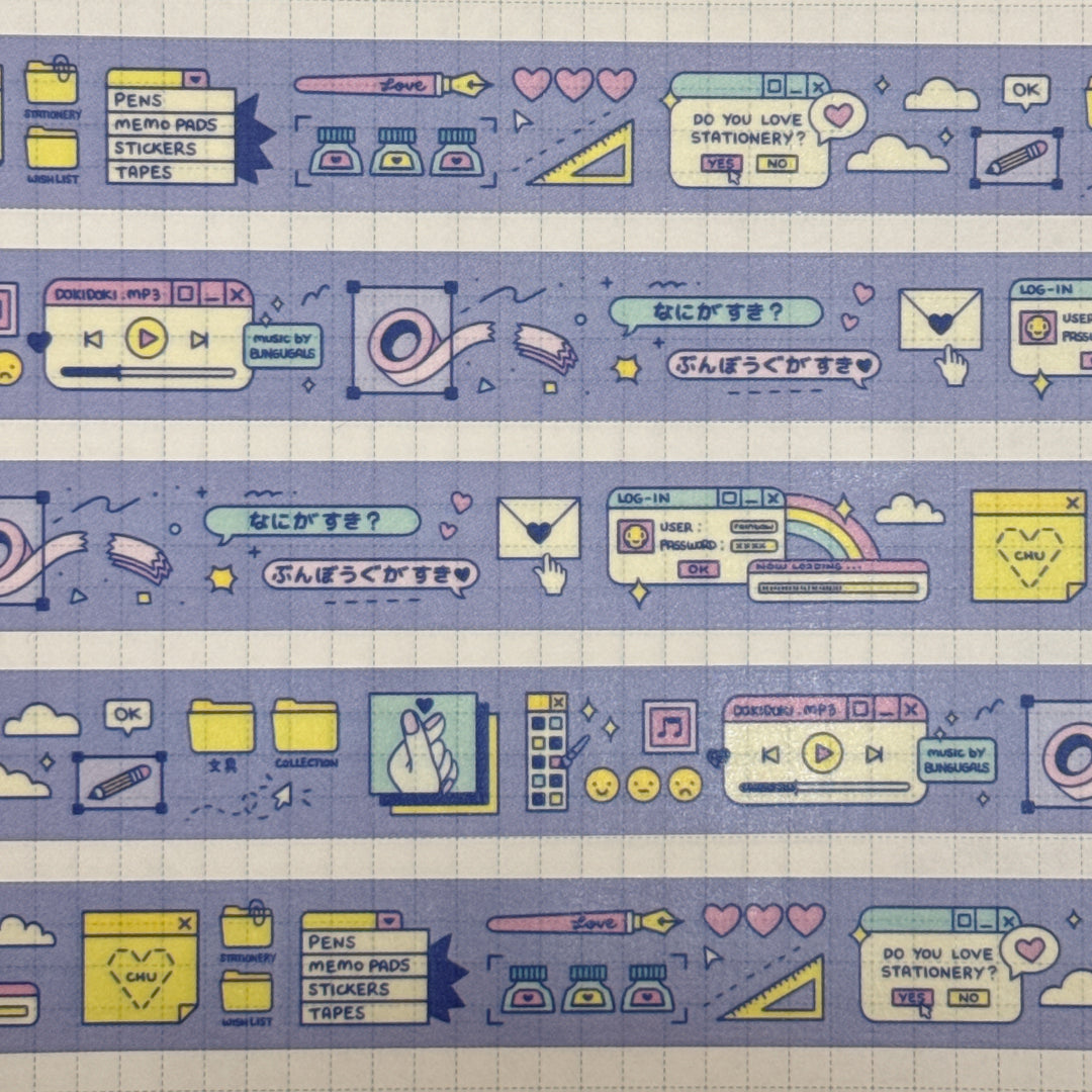 (MT117) Original Rainbowholic x Tazdaunicorn Doki Doki Washi Tape