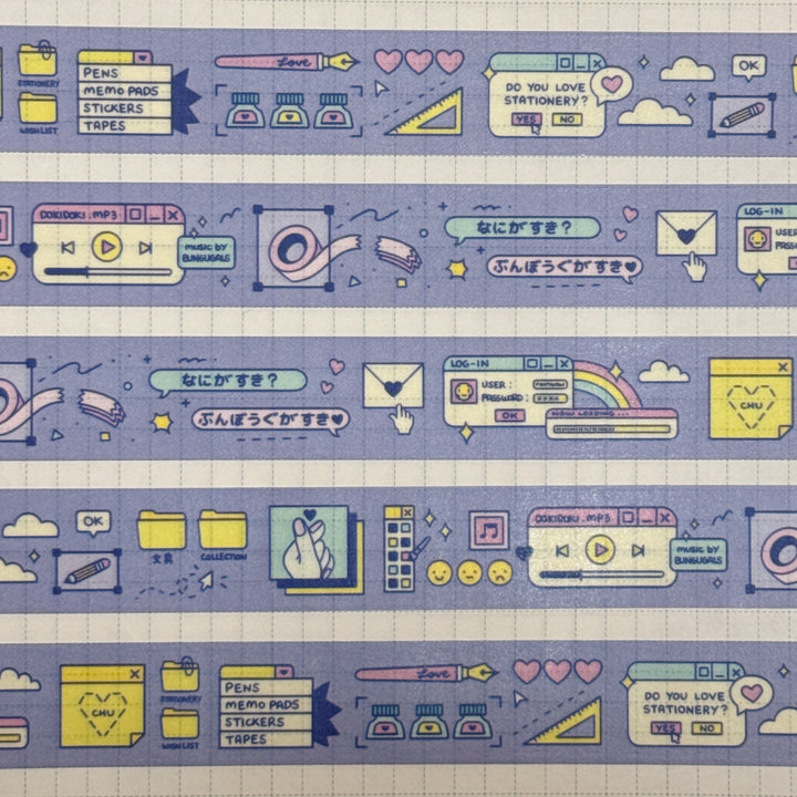 (MT117) Original Rainbowholic x Tazdaunicorn Doki Doki Washi Tape