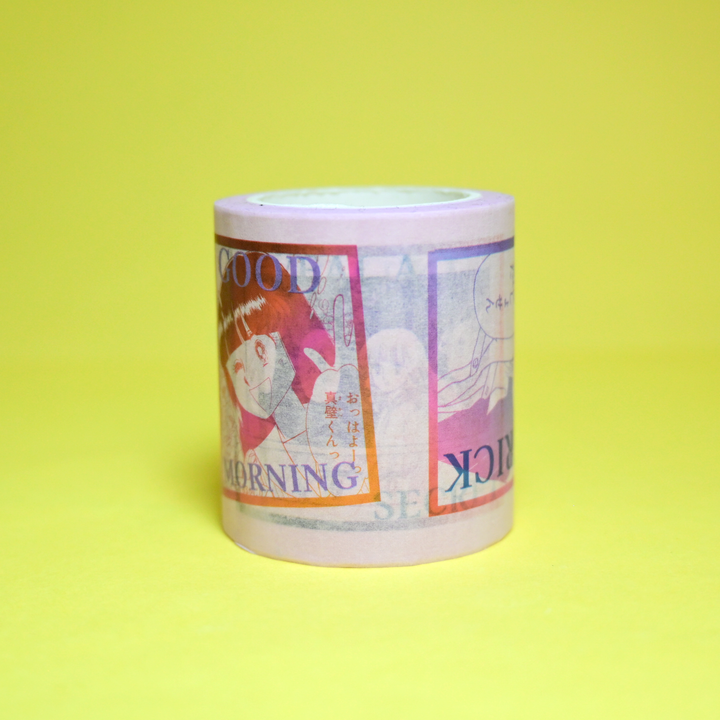 [Pre-loved] 5cm Wide Retro Manga Panels Washi Tape (2 designs)