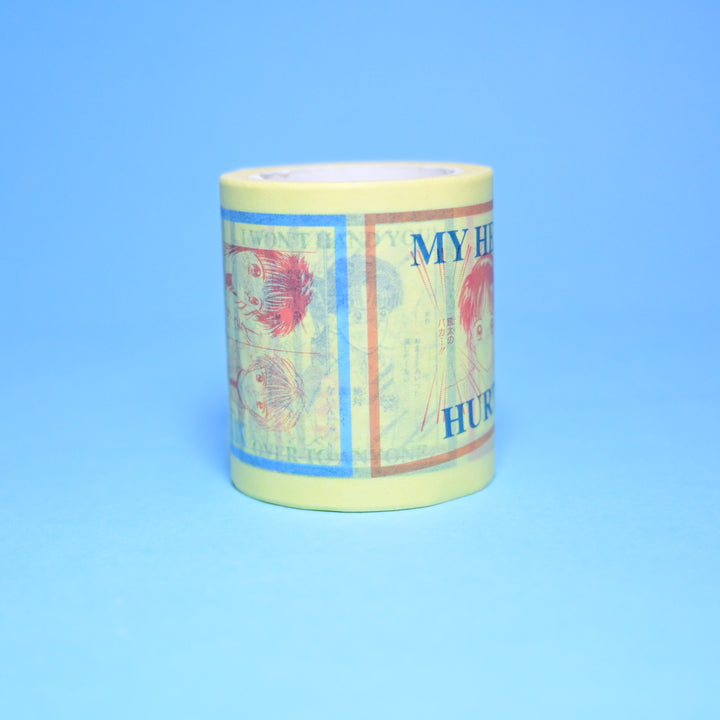 [Pre-loved] 5cm Wide Retro Manga Panels Washi Tape (2 designs)