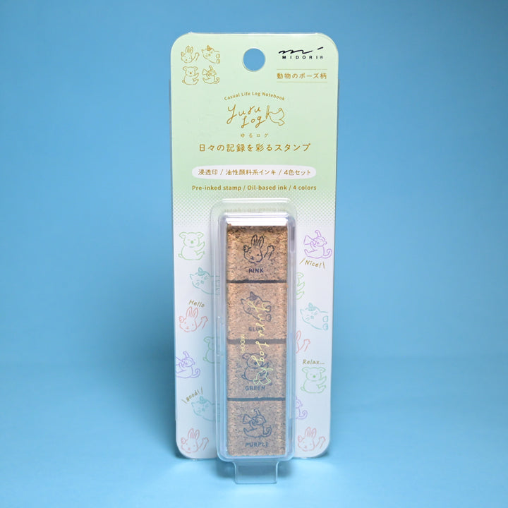 MIDORI Casual Life Animal Cork Stamps