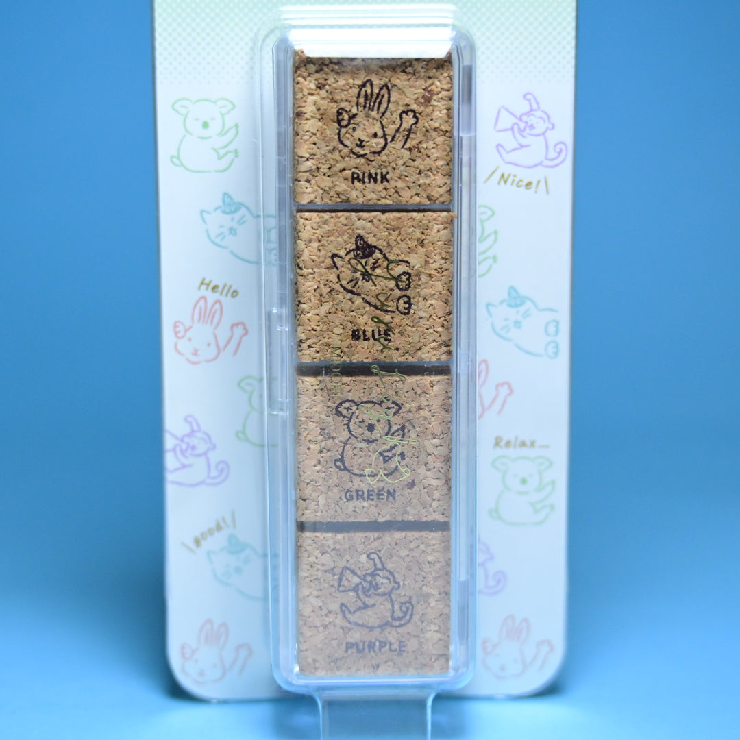 MIDORI Casual Life Animal Cork Stamps