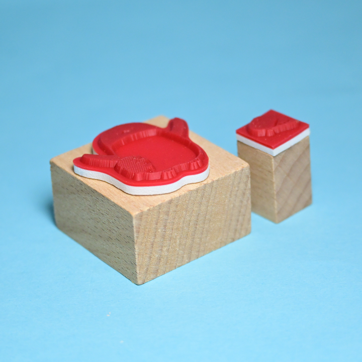 Sea Creatures Penguin &amp; Ice Cream Rubber Stamp Set
