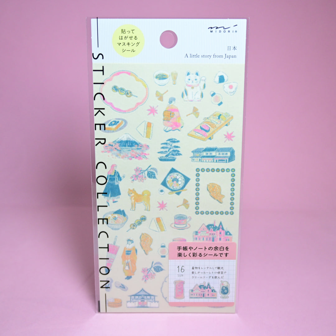 MIDORI A Little Story From Japan Sticker Sheet