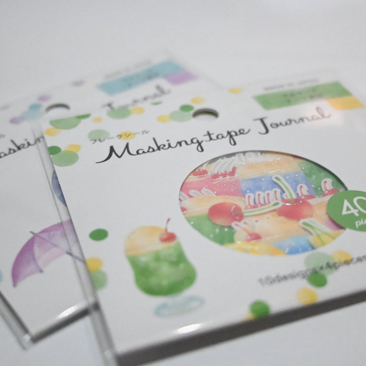Gaia Summer Themed Masking Journal Flake Seal Set (Cream Soda and Rainy Weather)