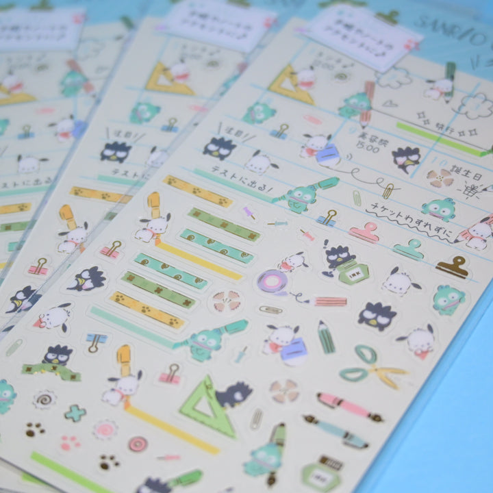 Sanrio Characters Stationery Collection BLUE Sticker Sheet