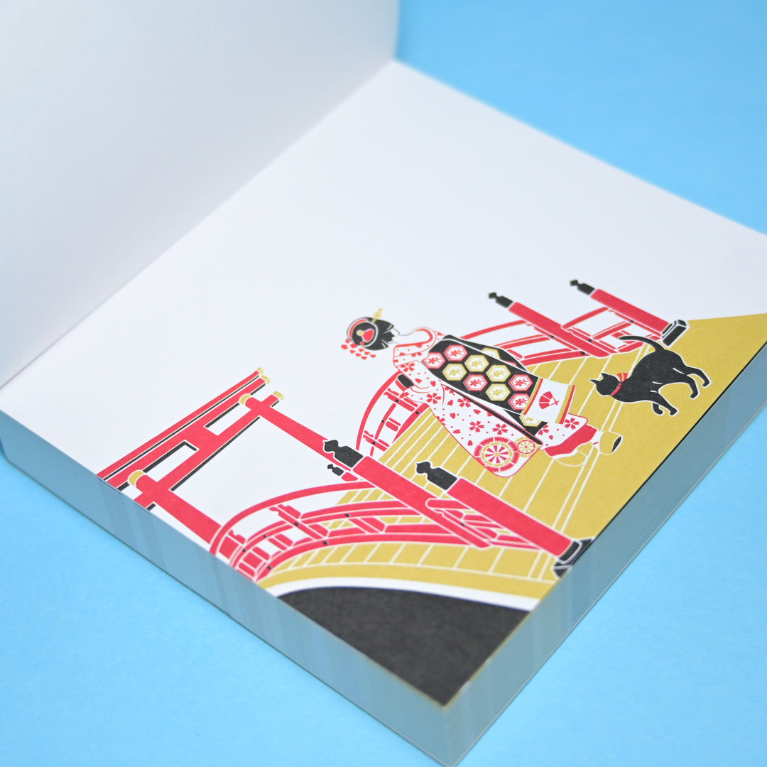 Frontia Kyoto Maiko Japan Big Memo Pad