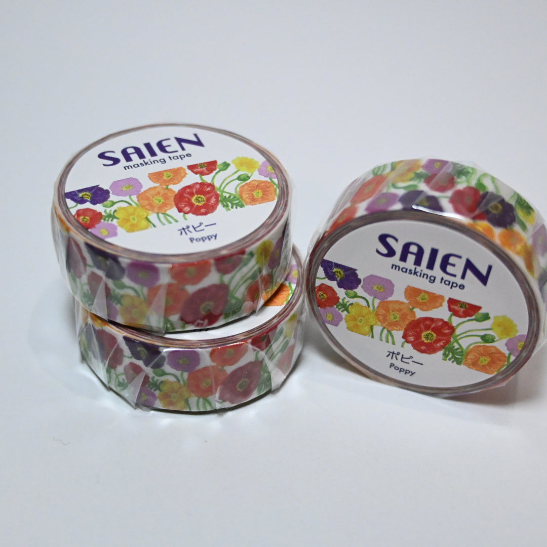 Saien Poppy masking tape