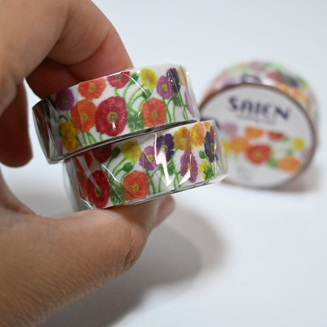 Saien Poppy masking tape