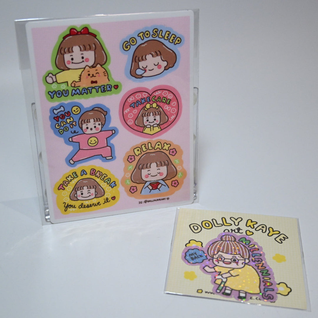 Dolly Kaye Sticker Set - Self-Care
