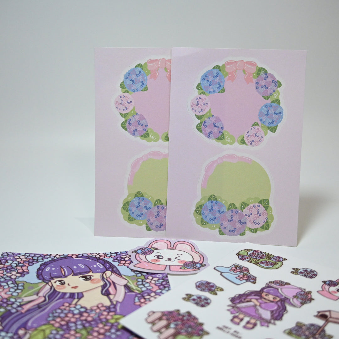 Dolly Kaye Sticker Set - Hydrangea