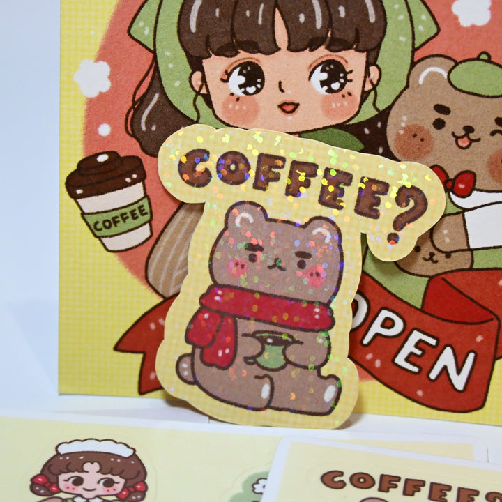 Dolly Kaye Sticker Set - Coffee Lover