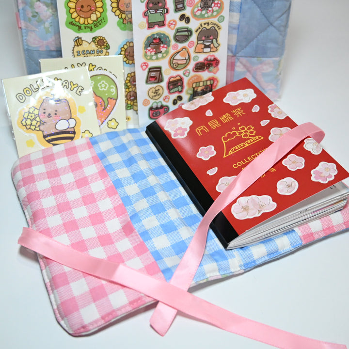 Dolly Kaye Journal Cover and Sticker Set - Pastel and Ribbons (A6)