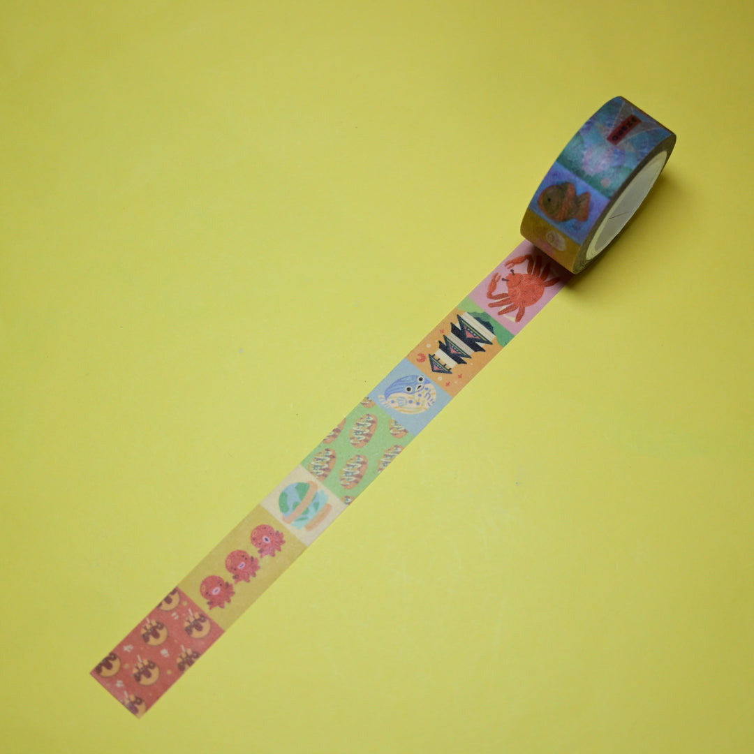 (MT074) Ruban Washi Original Rainbowholic x Tazdaunicorn Osaka