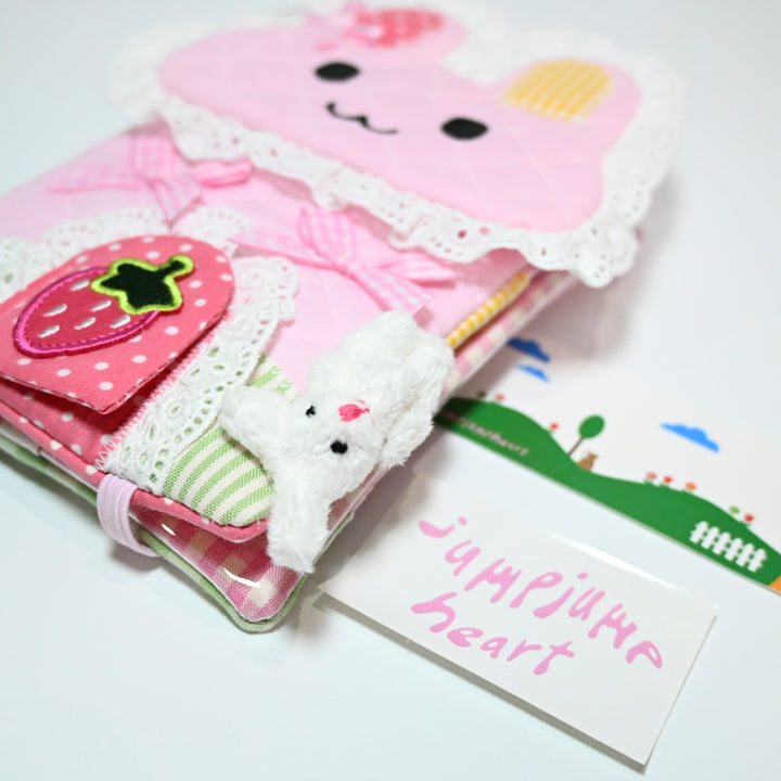 Jumpjumpheart Journal Cover - Pink Bunny (A6)