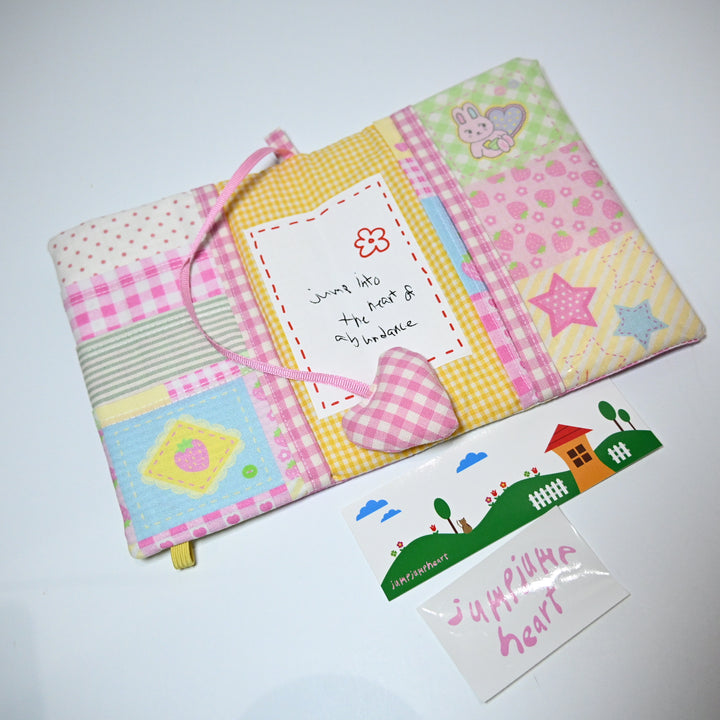 Jumpjumpheart Journal Cover (A6)  - Strawberry Bunny