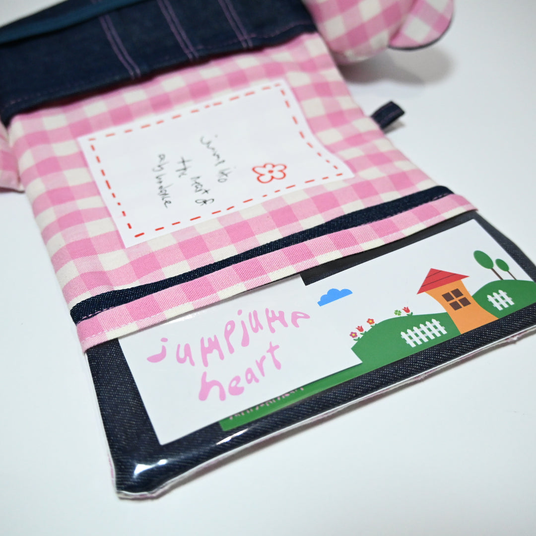 Jumpjumpheart Journal Cover (A6)  - Pink Vintage Bear