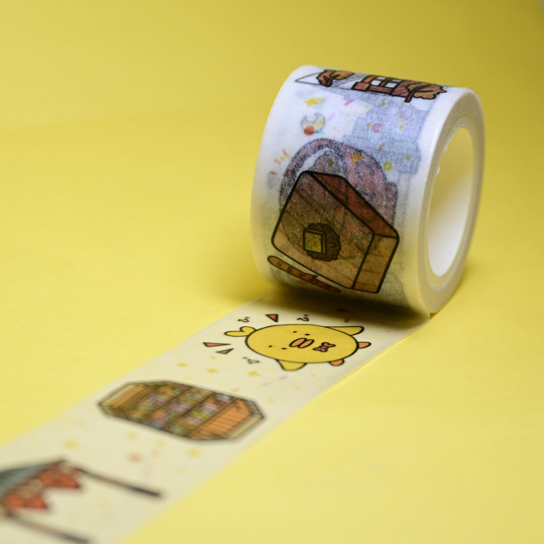 (MT137) Rainbowholic x Tazdaunicorn Nagoya City 3cm Washi Tape