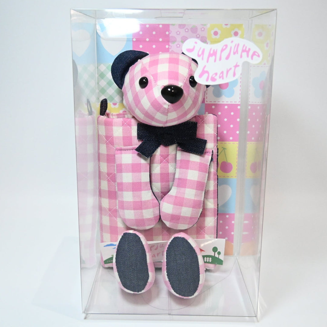 Jumpjumpheart Journal Cover (A6)  - Pink Vintage Bear