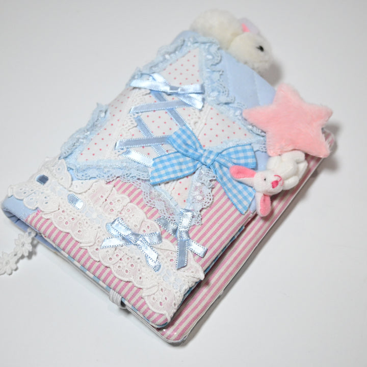 Jumpjumpheart Journal Cover (A6)  - Bunny and Ribbons