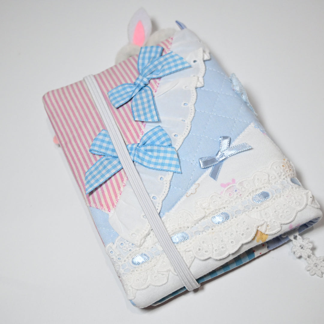 Jumpjumpheart Journal Cover (A6)  - Bunny and Ribbons