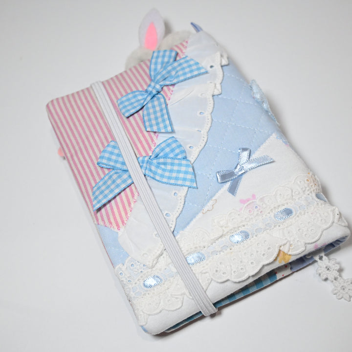 Jumpjumpheart Journal Cover (A6)  - Bunny and Ribbons