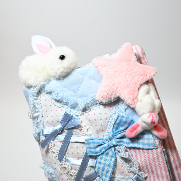 Jumpjumpheart Journal Cover (A6)  - Bunny and Ribbons