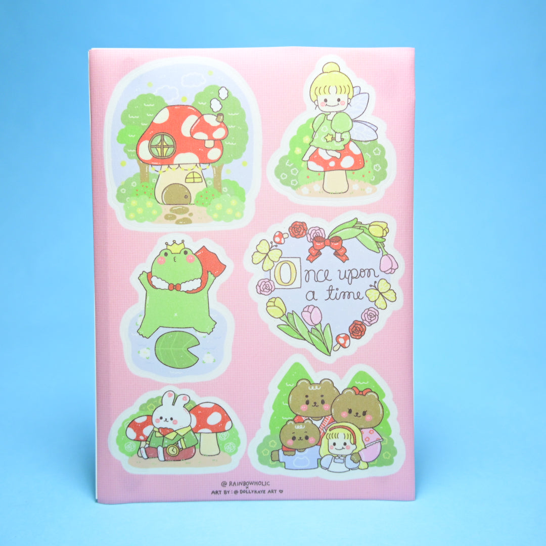 (DK005) Rainbowholic x Dolly Kaye Art Fairytale A6 Sticker