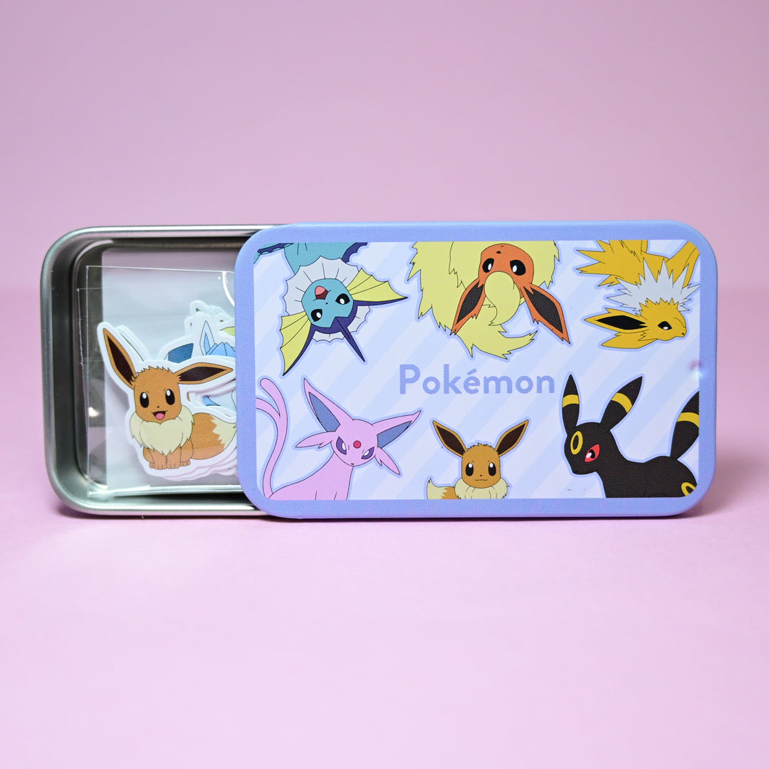 Pokémon Mini Tin Can Eeveelutions Flake Seals