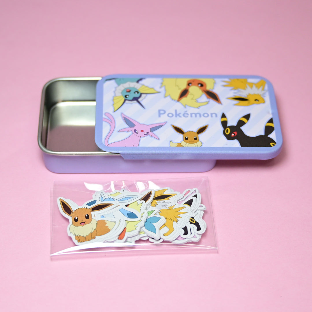 Pokémon Mini Tin Can Eeveelutions Flake Seals