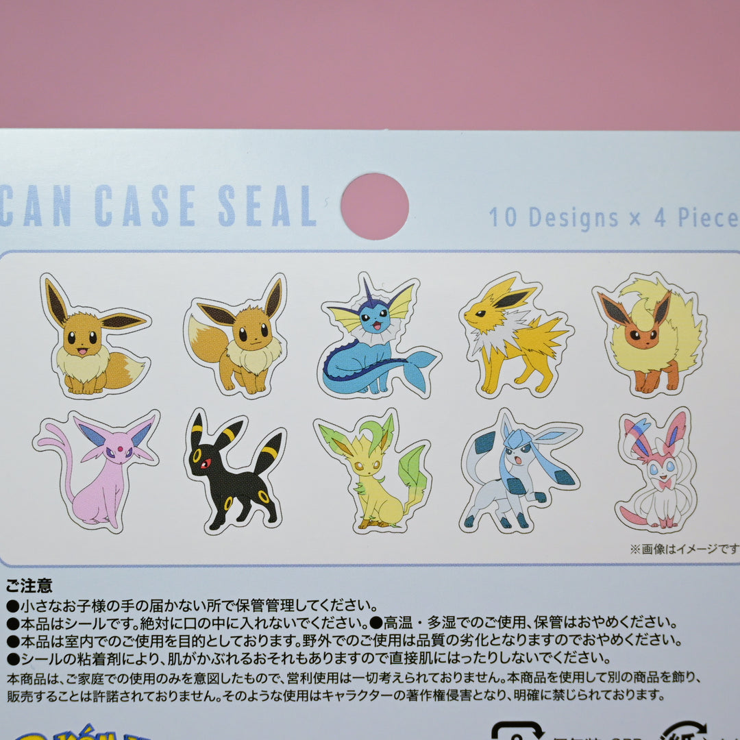 Pokémon Mini Tin Can Eeveelutions Flake Seals