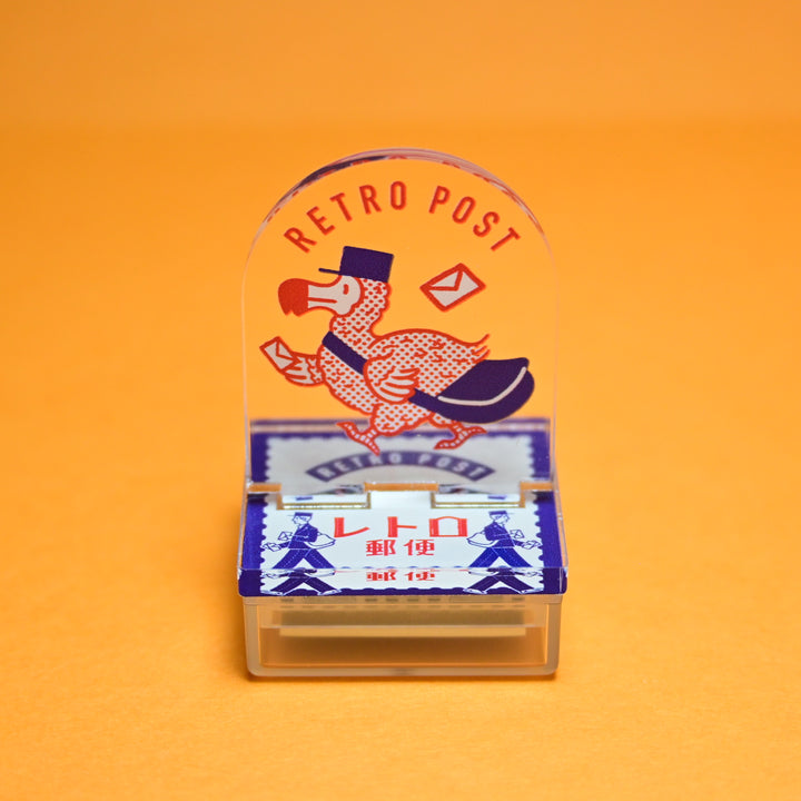 sanby Acrylic Stand Retro Post Self-Inking Stamp